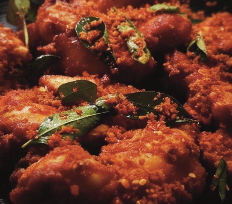 Kerala Chicken Fry — the dish, home-cooked