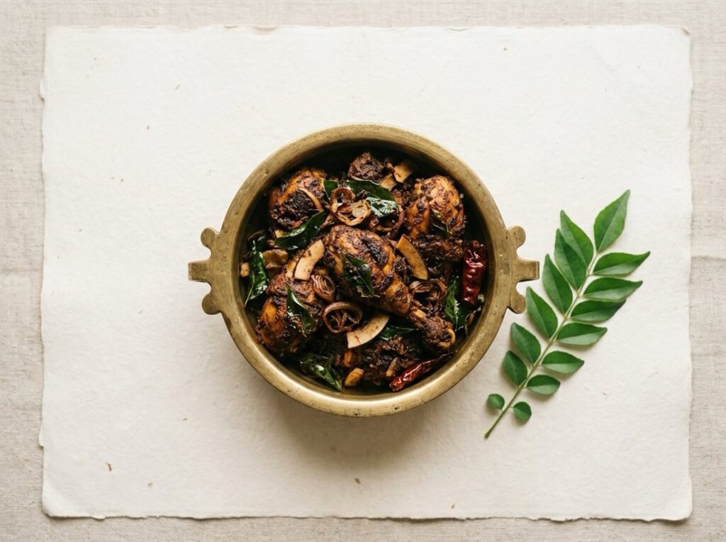 Kerala Chicken Fry — the dish, home-cooked